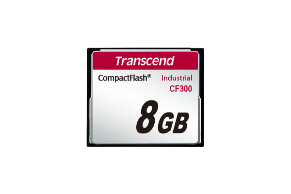Промышленная карта памяти Compact Flash 300X, 8GB SLC, UDMA5, TYPE I, темп. режим от -25C до +85C, Transcend TS8GCF300 