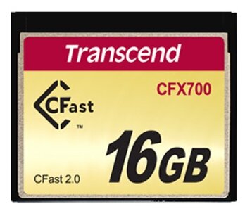 Промышленная карта памяти 16GB CFast 2.0 X700 SLC SATA III темп. режим от -5C до +70C Transcend TS16GCFX700 