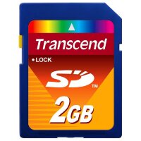 Карта памяти SD, 2GB MLC, темп. режим от -25C до +80C Transcend TS2GSDC
