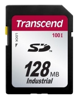 Промышленная карта памяти SD, 128 Мб SLC, темп. режим от -40C до +85C, Transcend TS128MSD100I 