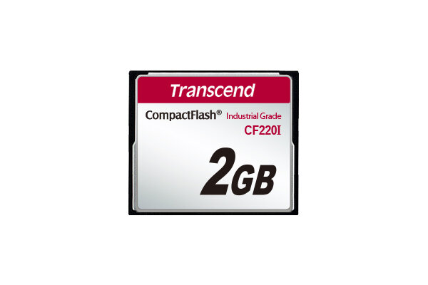 Промышленная карта памяти Compact Flash CF220I, PIO mode, 2 Гб SLC, темп. режим от -40? до +85?, Transcend TS2GCF220I-P 