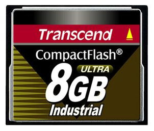 Карта памяти 8GB CompactFlash Card (CF) Industrial (UDMA4) 100X, Transcend TS8GCF100I 