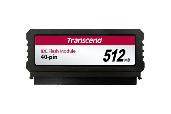 512MB IDE(PATA) 40Pin Flash Disk On Module (DOM) SLC Transcend вертикальный флэш модуль памяти TS512MPTM520 